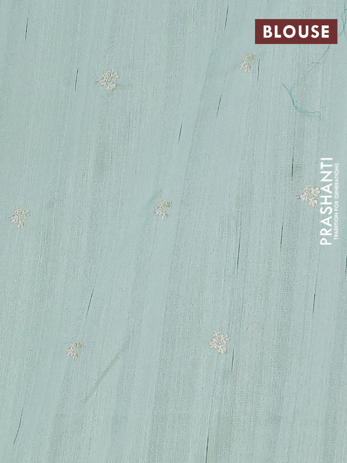 Semi raw silk saree pastel green with embroidery work buttas and floral embroidery border