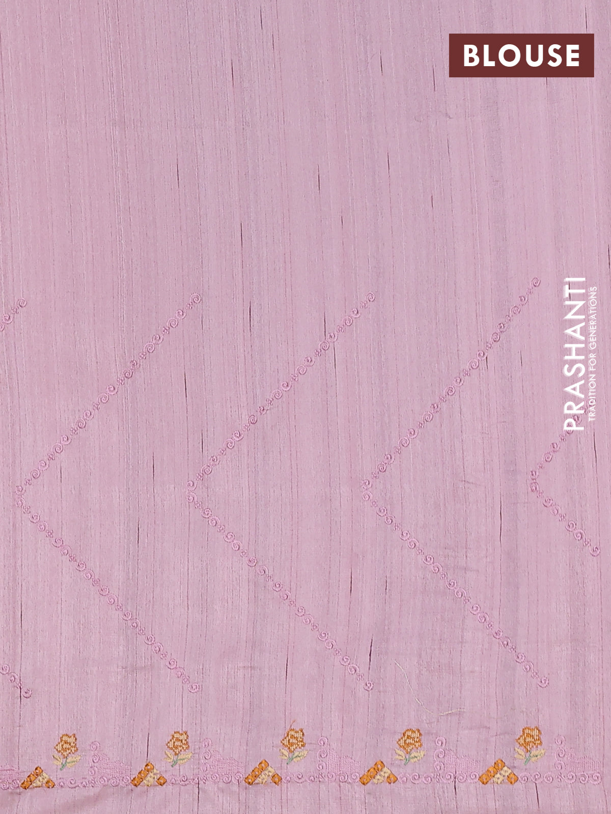 Semi raw silk saree pastel pink with allover embrodery work and embroidery border